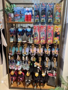 シュノーケルマリンシューズ売場